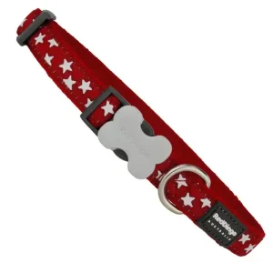 קולר לכלב רד דינגו אדום נקודות