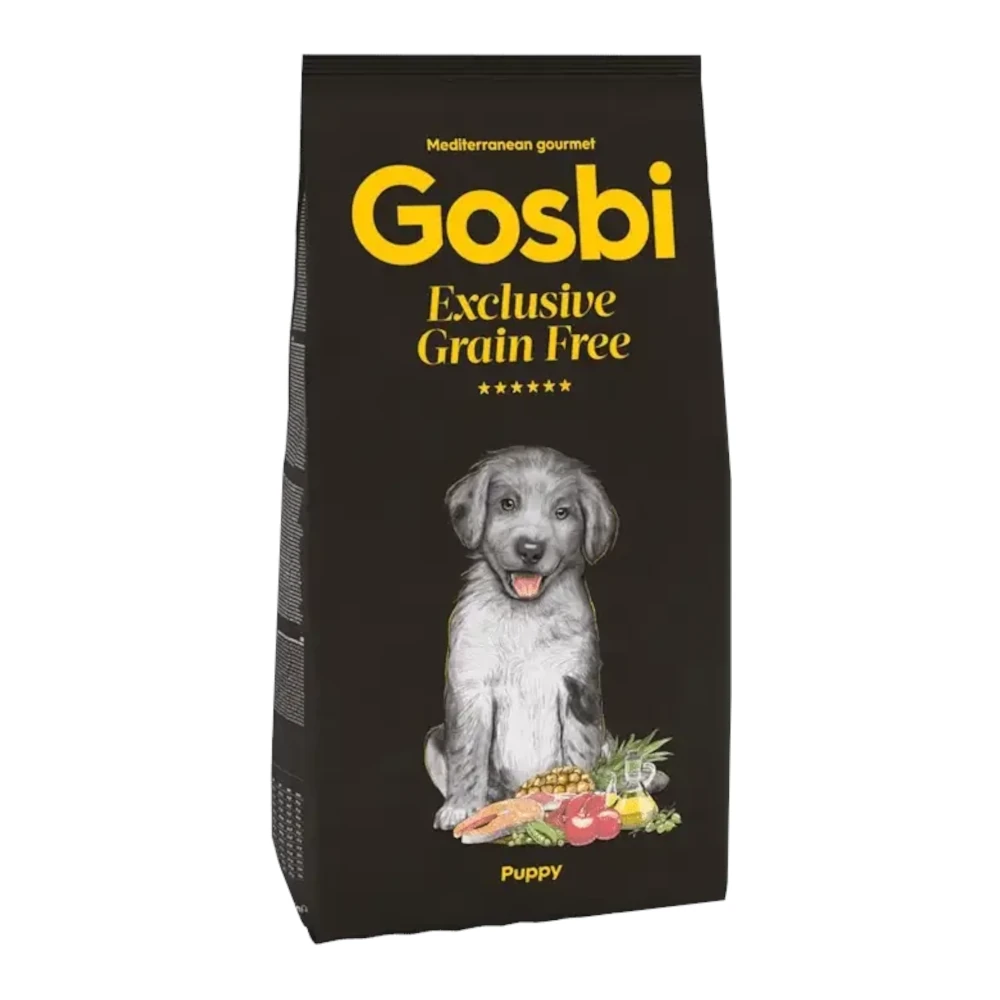 אוכל לגורי כלבים גוסבי GOSBI סלמון וכבש ללא דגנים