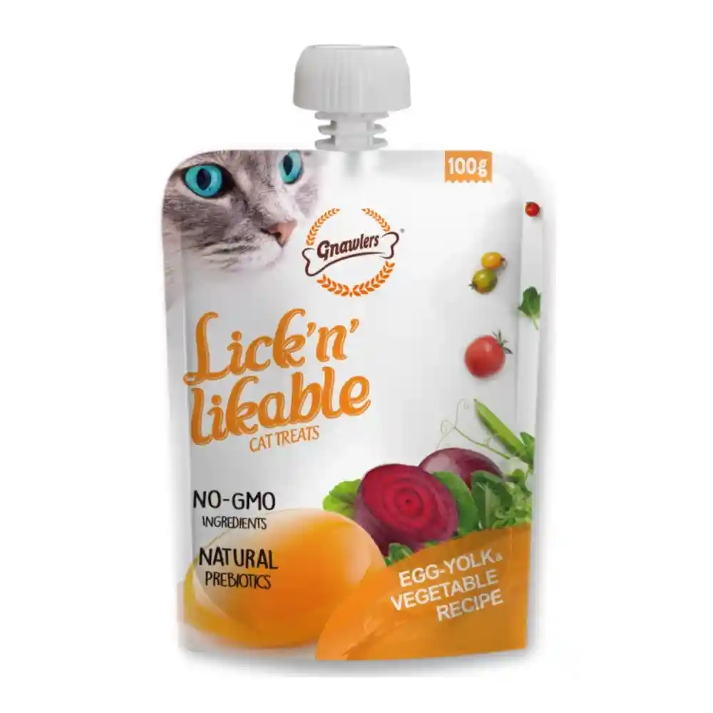חטיף חתולים GNAWLERS מחית ביצה וירקות