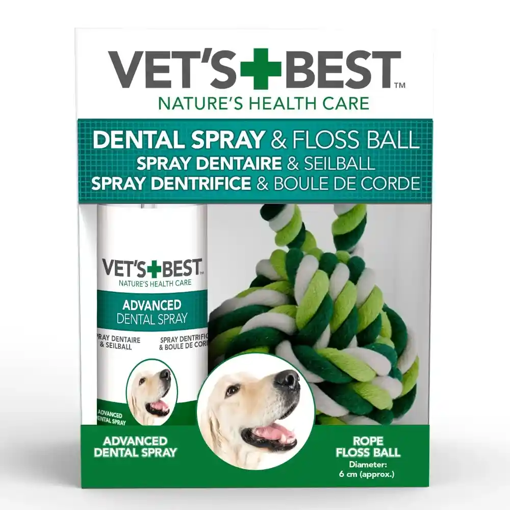 תרסיס דנטלי לכלבים וט בסט VETS BEST וחבל דנטלי