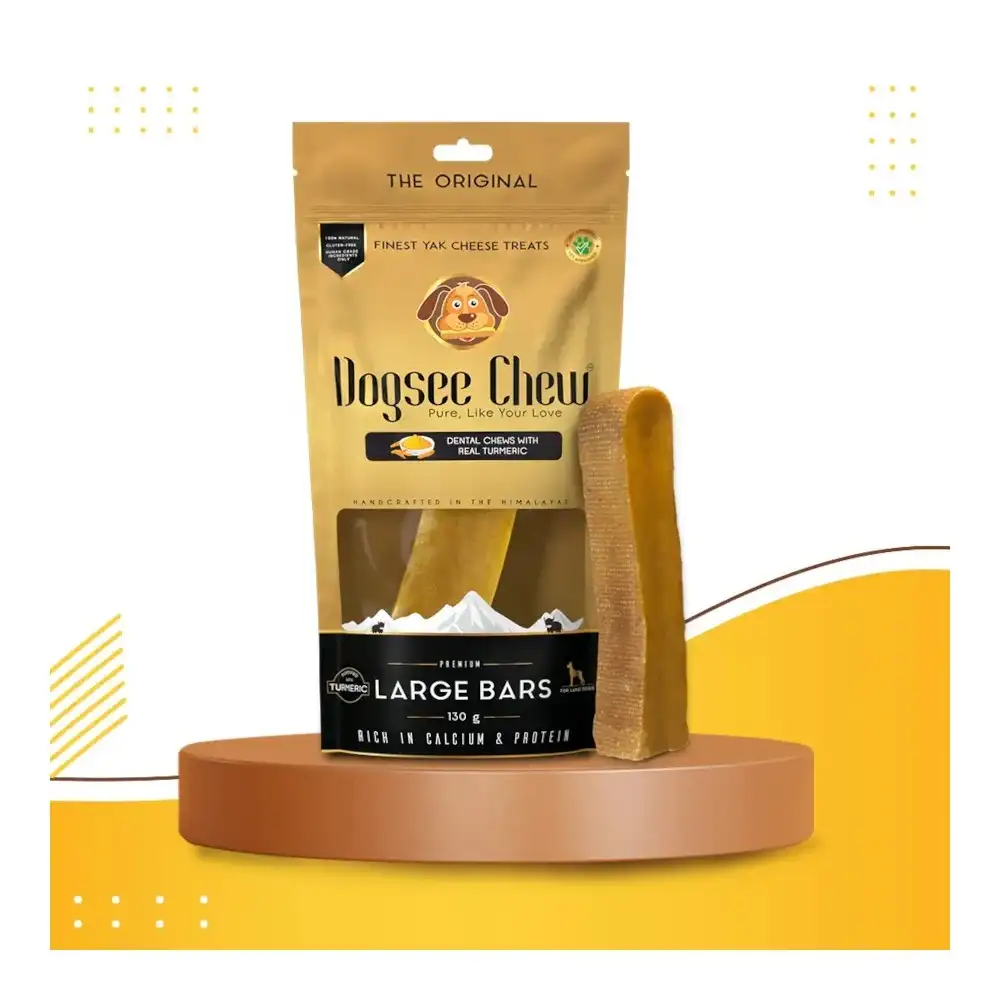 חטיף עצם חלב יאק וכורכום לכלב גדול