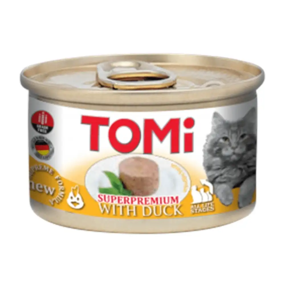 מעדן מוס לחתול טומי TOMI ברווז