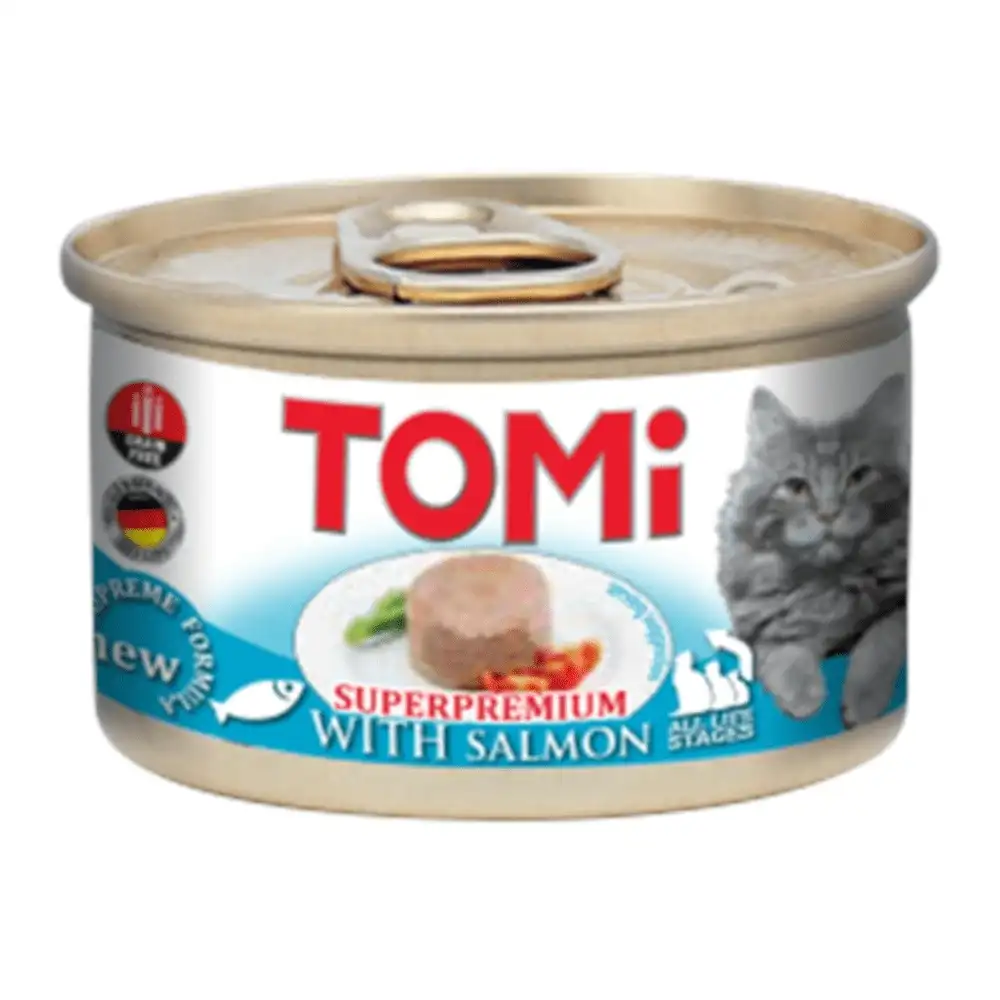 מעדן מוס לחתול טומי TOMI סלמון