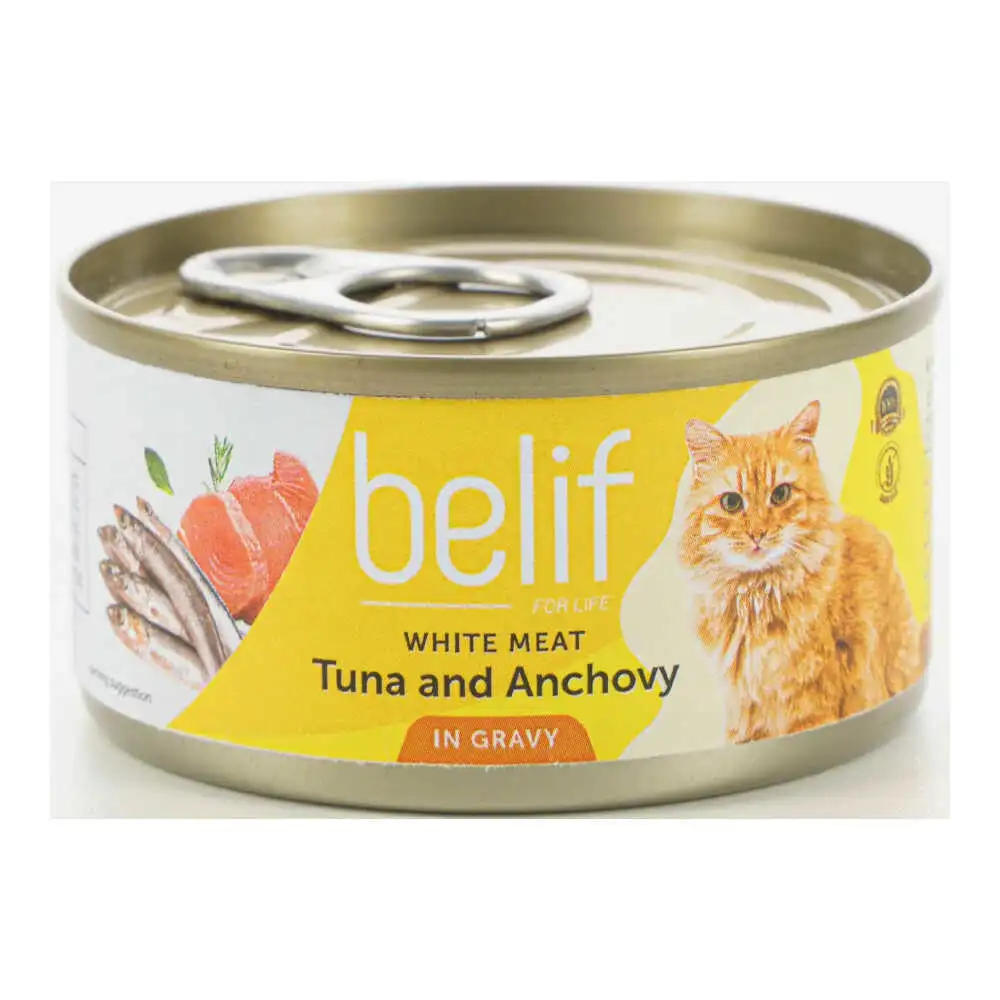 מעדן לחתול בליף – belife טונה ואנשובי ברוטב