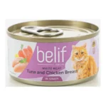 מעדן לחתול בליף – belife  טונה וחזה עוף ברוטב