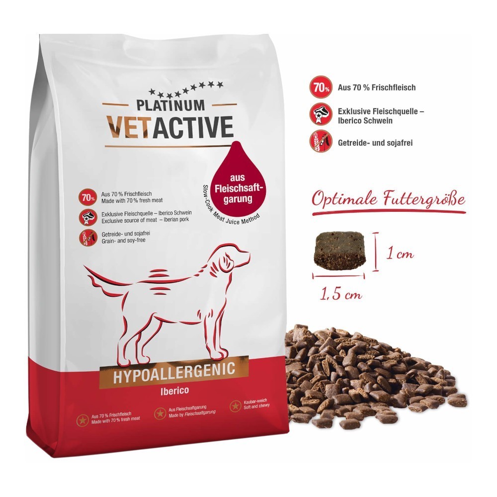 אוכל לכלבים פלטינום PLATINUM היפואלרגני חזיר איברי