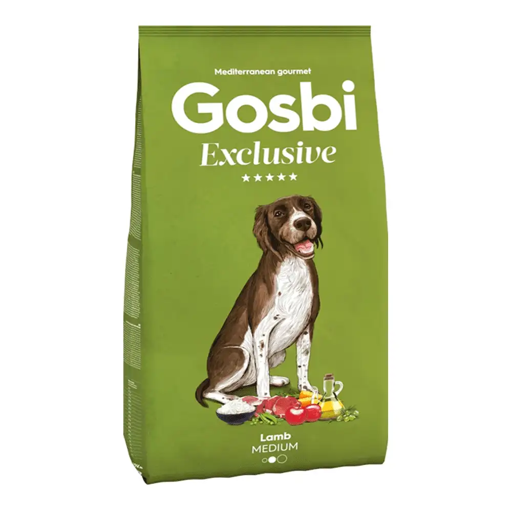מזון כלבים גוסבי GOSBI אקסלוסיב בוגר כבש ואורז
