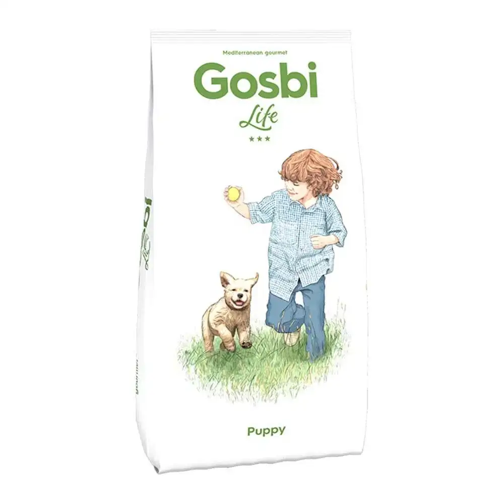 מזון פרמיום לגורי כלבים כלבים גוסבי GOSBI לייף  עוף