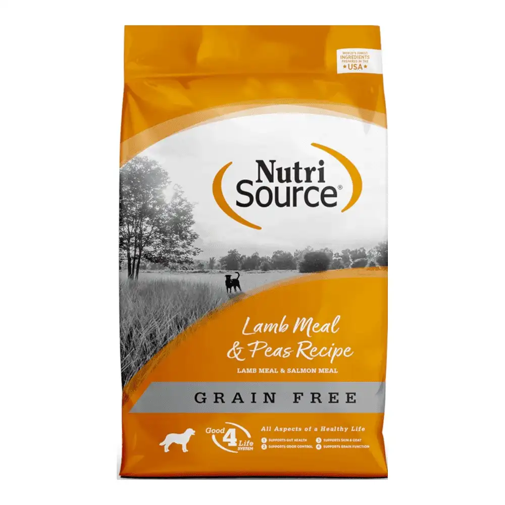 מזון כלבים  נוטרי סורס Nutri source ללא דגנים כבש ואפונה