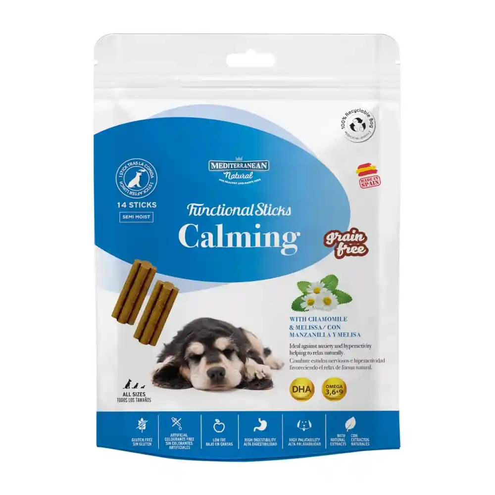 חטיף כלבים מדטרניאן פאנקשיונל להרגעה  משקל : 110 גרם