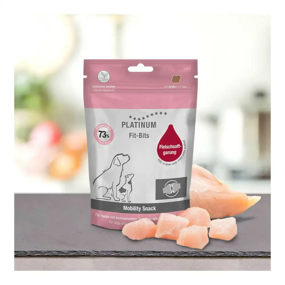 חטיף כלבים טיפולי לכלב פלטינום מוביליטי משקל : 150 גר‘