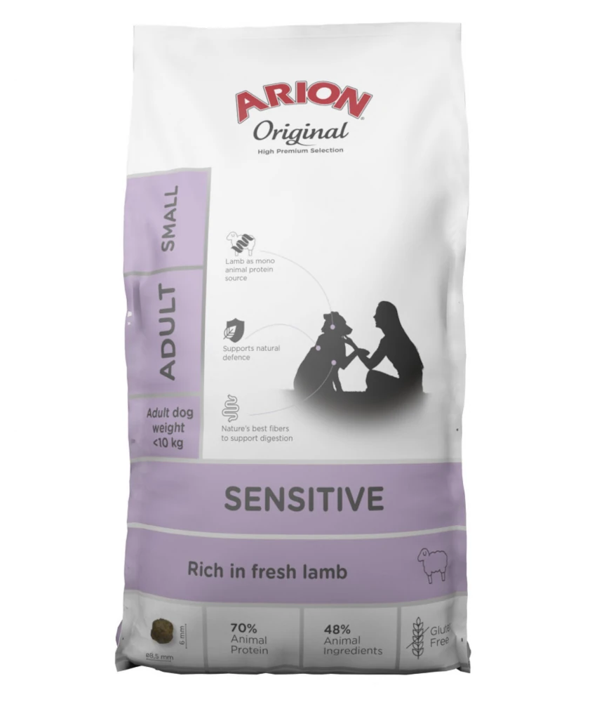 אריון סנסטיב ARION SENSETIVE גזע קטן לקיבה רגישה