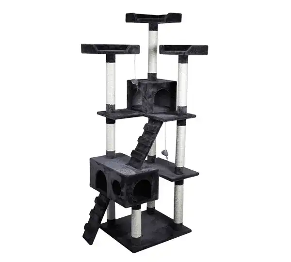 מתקן גרוד וטיפוס לחתול נדב אפור