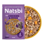 מזון טבעי מאודה לכלבים נטסבי Natsbi ברווז ועוף