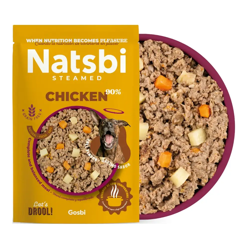 מזון טבעי לכלבים נטסבי Natsbi עוף