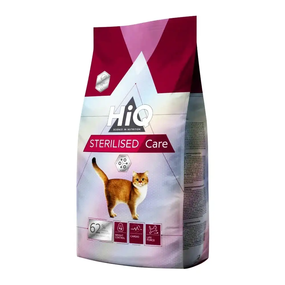 מזון חתולים HiQ סטרלייז עוף ואורז