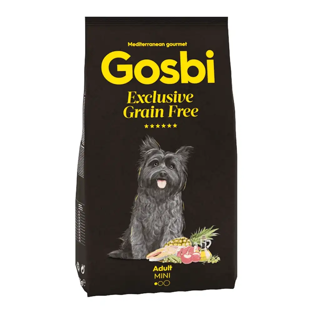 אוכל לכלבים גוסבי GOSBI בוגר גזע קטן סלמון וכבש ללא דגנים