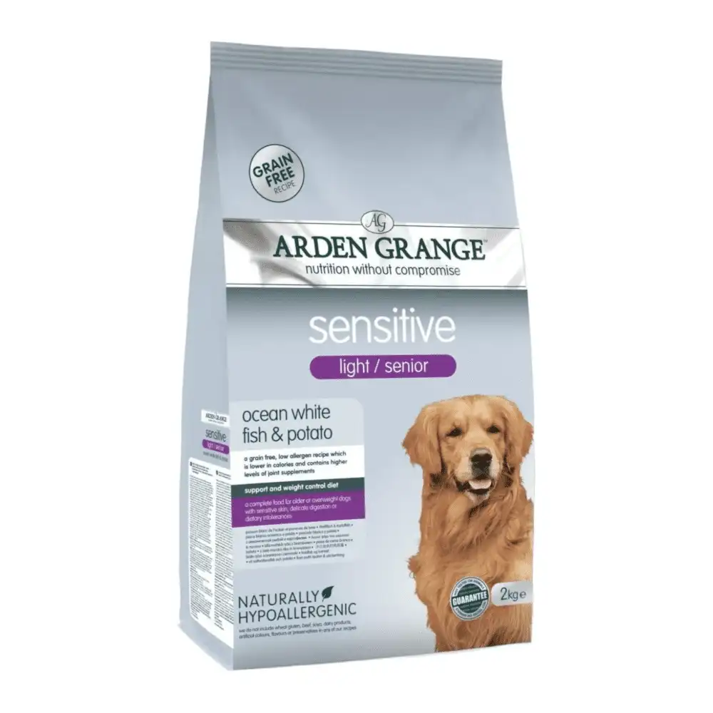 אוכל לכלבים ארדן גרנאז ARDEN GRANGE סנסטיב לייט/סניור