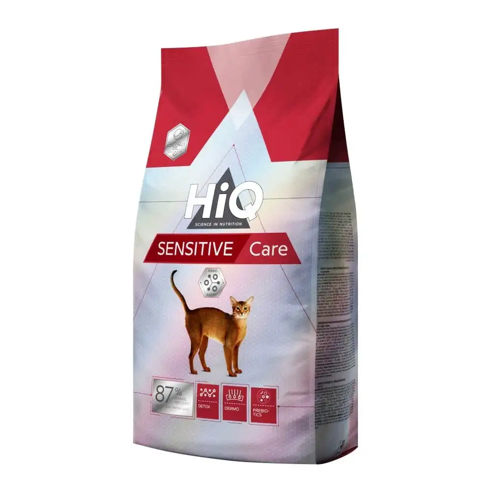 מזון חתולים HiQ סנסטיב עוף ואורז