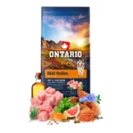 מזון לכלבים אונטריו ONTARIO עוף בטטה  גזע בינוני