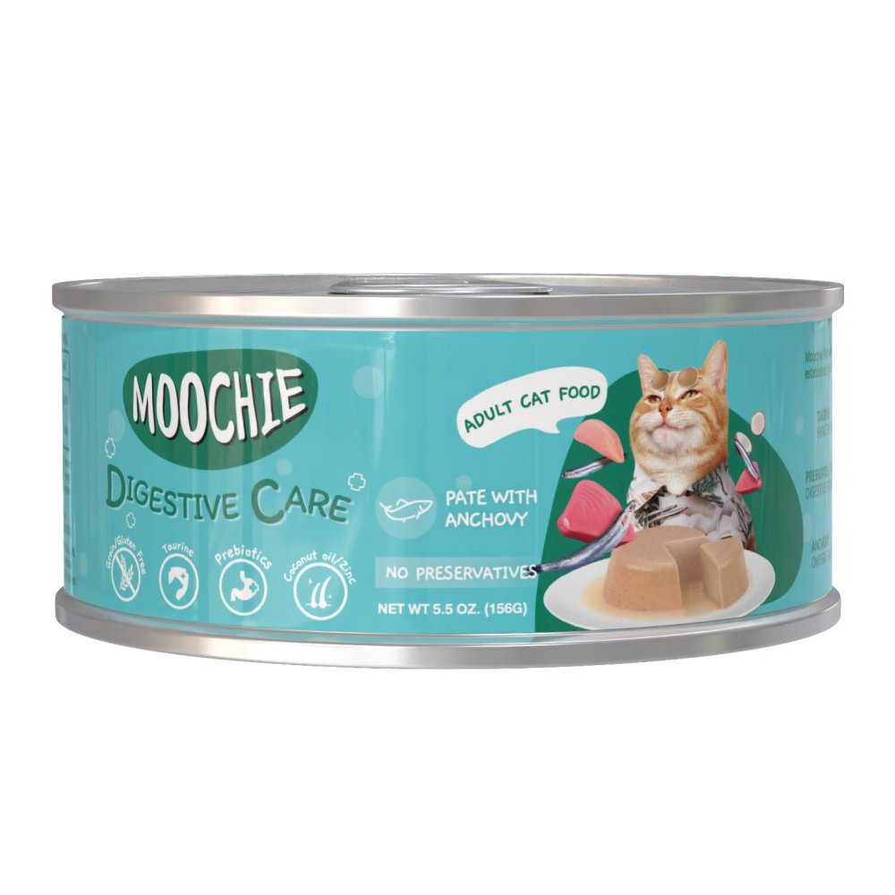 מעדן לחתול מוצ'י – MOOCHIE עוף, טונה ואנשובי לעיכול בריא