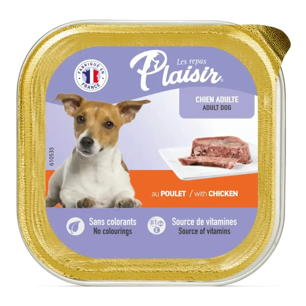 שימור לכלב פלאז‘יר PLAISIR עוף