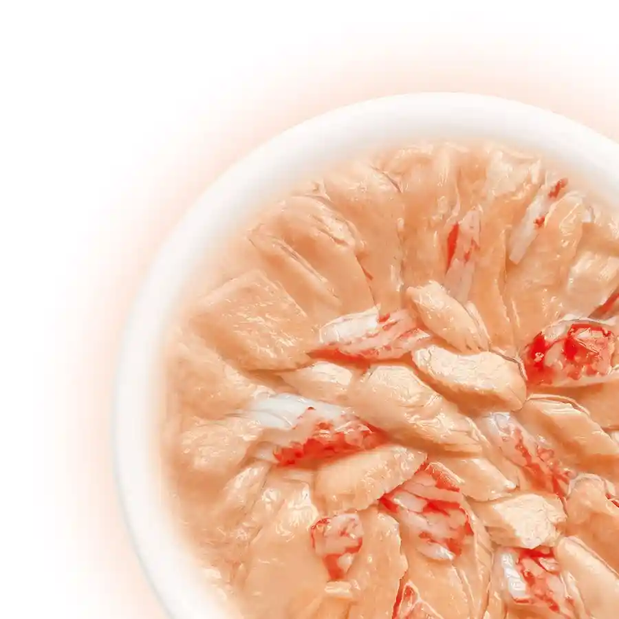 מעדן לחתול קאט פסט Cat Fest נתחי סלמון וסרטנים בג‘לי