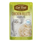 מעדן לחתול קאט פסט Cat Fest נתחי עוף בג‘לי