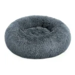 מיטה עגולה לכלב fluffy אפור 91 ס"מ