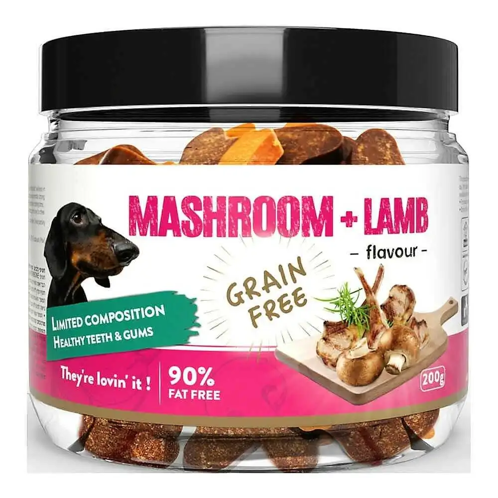 NUTRI TWIST חטיף כלבים ללא דגנים כבש ופטריות