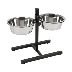 סטנד אוכל ושתיה מתכוונן לכלבים