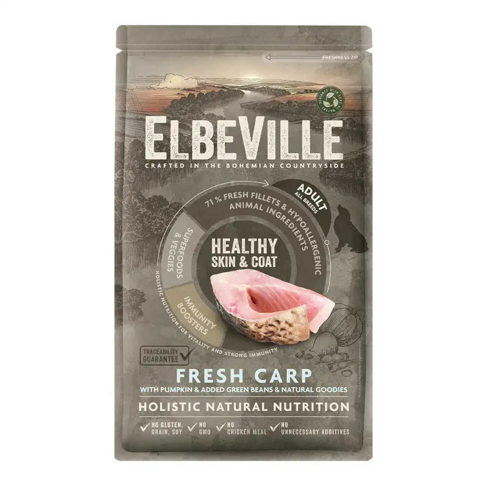 מזון כלבים אלבוויל ELBEVILLE בוגר דג קרפיון טרי