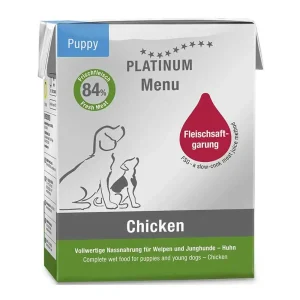 מזון רטוב לכלב פלטינום PLATINUM גורים עוף וירקות