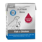 אוכל רטוב לכלבים פלטינום PLATINUM עוף ודגים