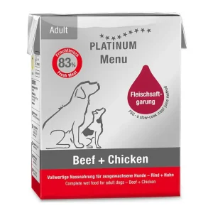 מזון רטוב לכלבים פלטינום בקר ועוף