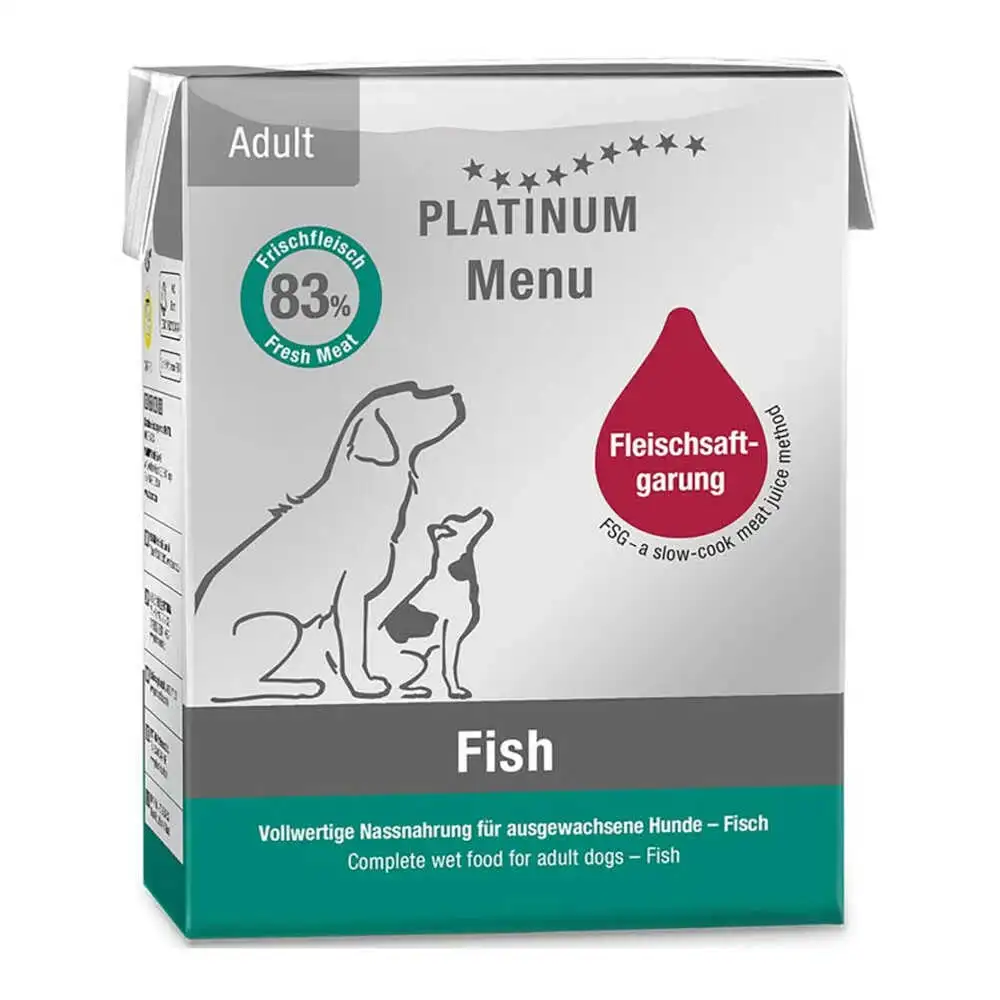 מזון רטוב לכלבים פלטינום PALTINUM סרדין, טונה ופורל