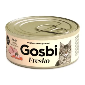 מעדן חתולים גוסבי GOSBI הודו עוף וחזיר