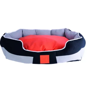 מיטת ירח לחתול כתום אפור