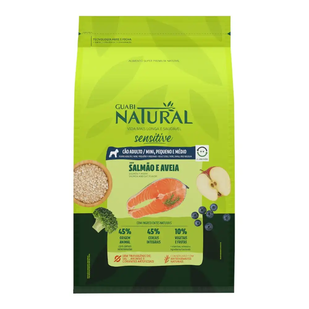 נטורל גואבי NATURAL GUABI סנסטיב סלמון גזע קטן/בינוני