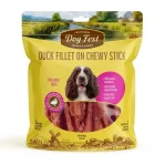 חטיף כלבים דוג פסט Dog Fest מקל לעיסה עטוף ברווז  אריזת חיסכון