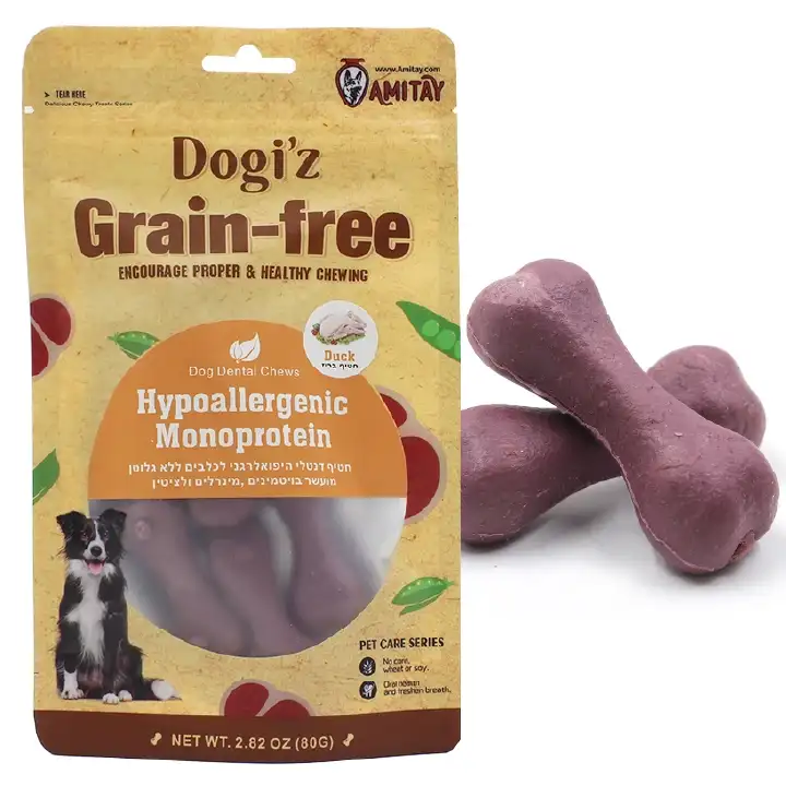 דוגיז - חטיף כלבים היפואלרגני ללא גלוטן עצם ברווז