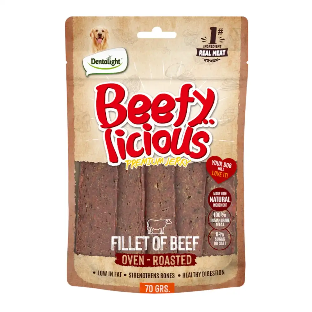 חטיף בשר לכלבים Beefy Licious פילה בקר