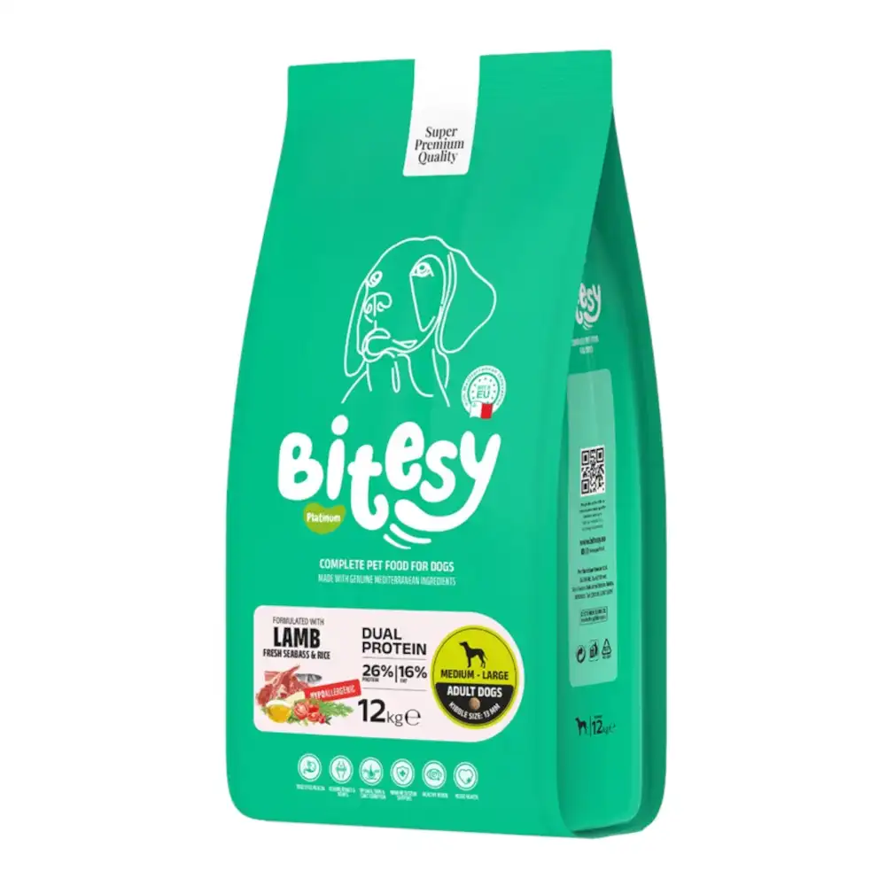 אוכל לכלב בייטסי bitesy כבש ודגים