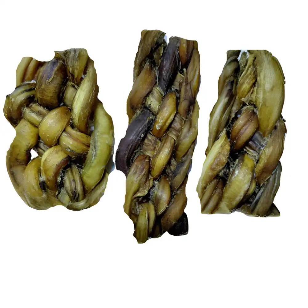 חטיף כלבים בולי סטיק קלוע עבה 12 ס"מ (