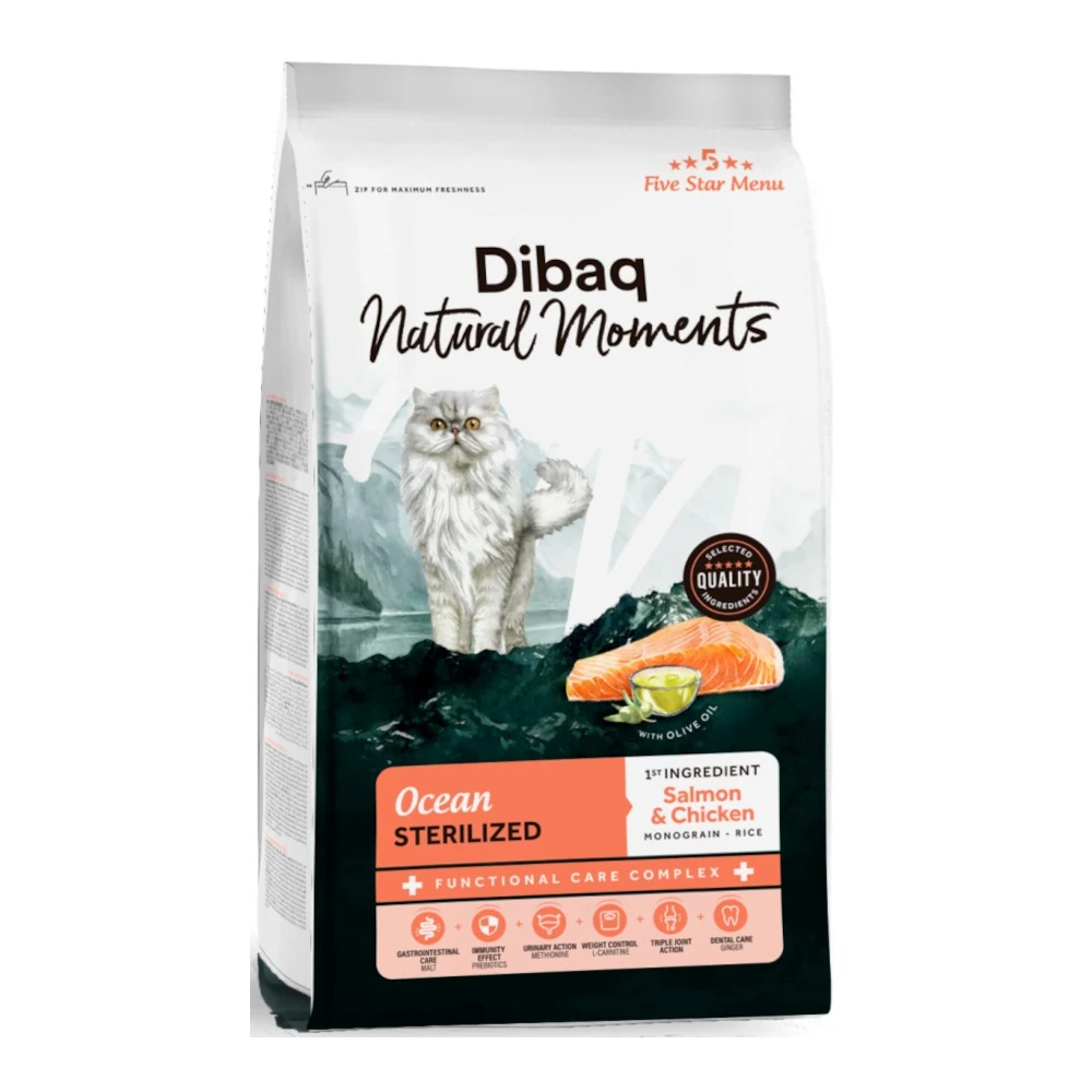 דיבאק Dibaq חתול נטורל 5 כוכבים סטרלייז עוף וסלמון