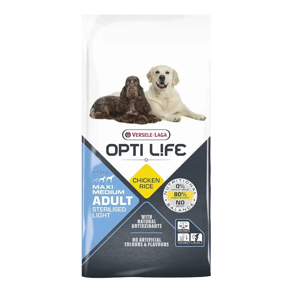 מזון כלבים אופטי לייף OPTI LIFE לייט עוף ואורז