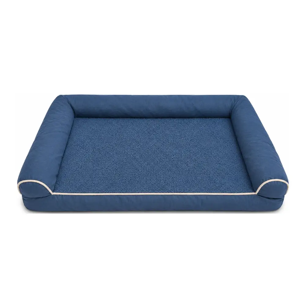 מיטה לכלב דופן גבוהה כחול מיטה לכלב דופן גבוהה כחול