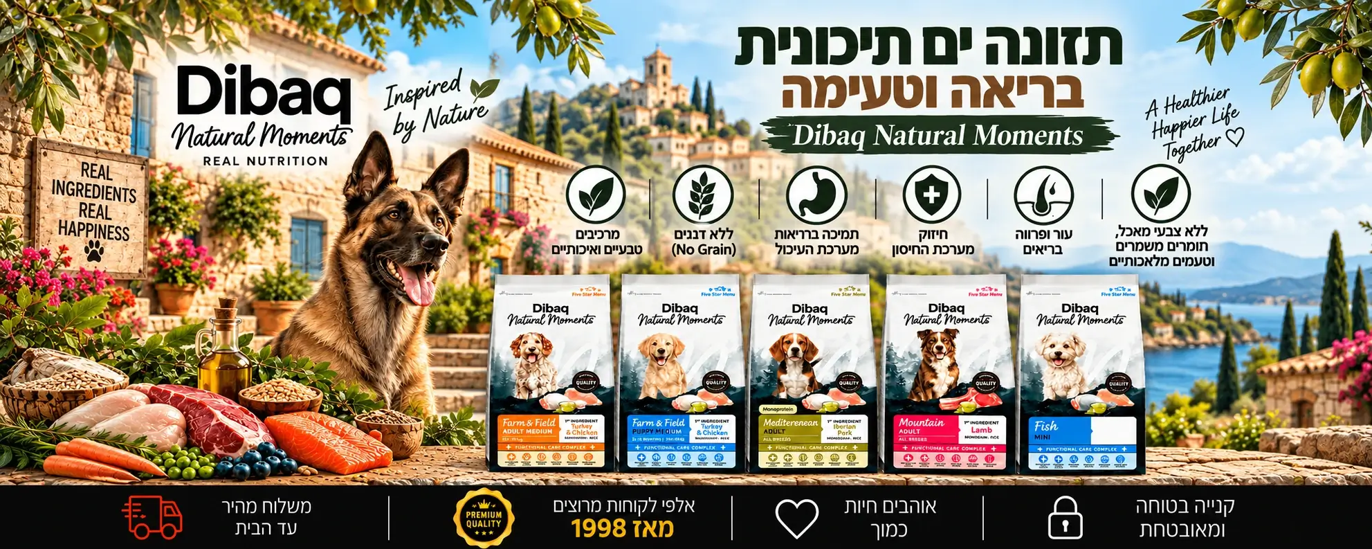 מזון כלבים דיבאק Dibaq